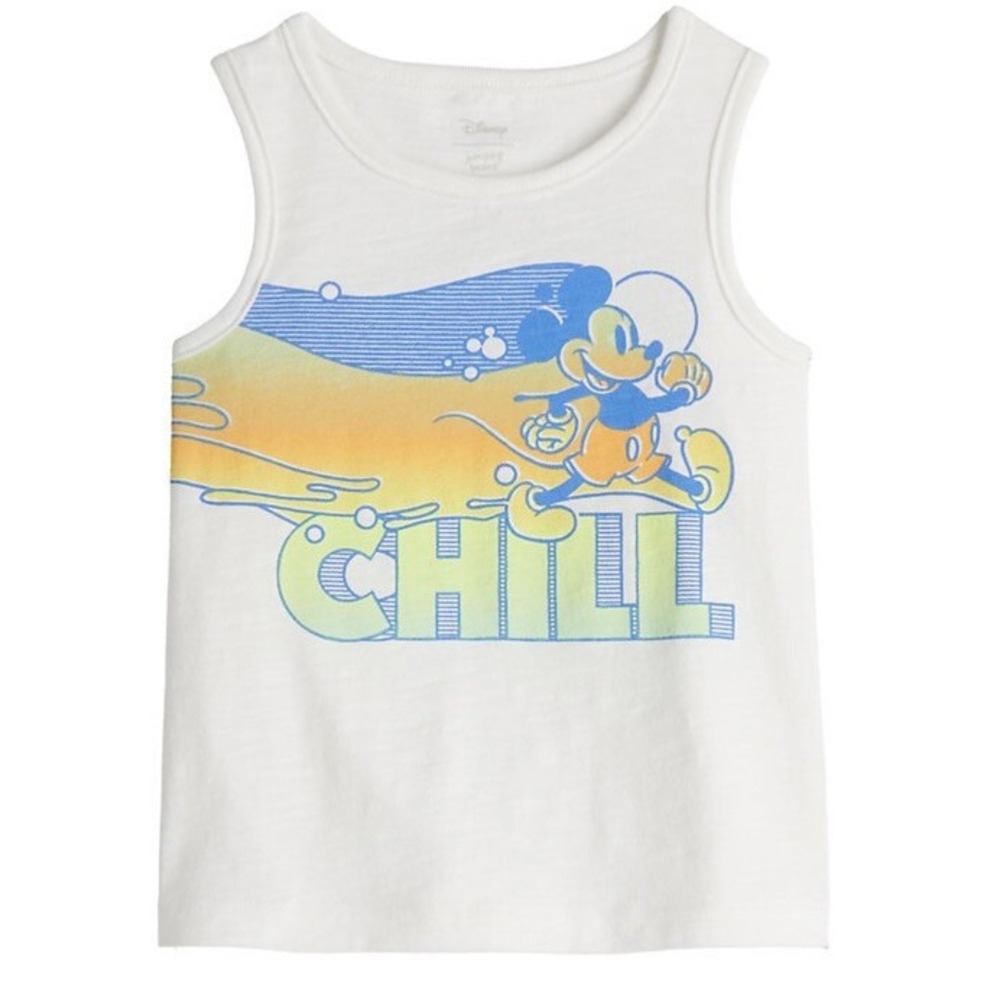 Disney Jumping Beans Toddler Boy  Mickey Mouse Chill Graphic Tank Top 12 Months